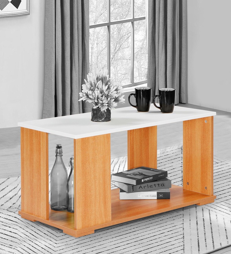 Hutch Corner Study Table In Frosty White Colour By Comfold atelier