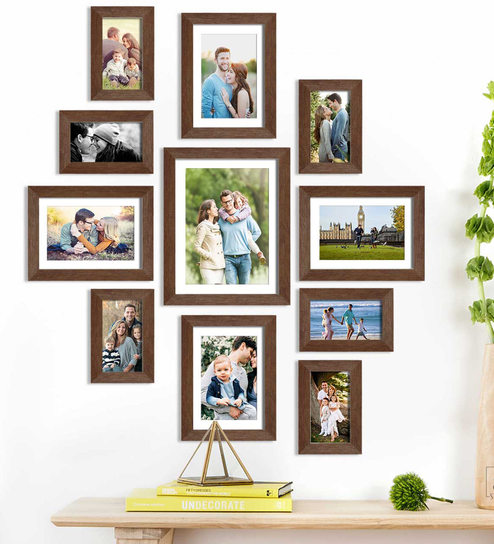 Buy Brown Individual Photo Frame Set of 11by Art Street Online - Collage  Photo Frames - Photo Frames - Home Decor - Pepperfry Product